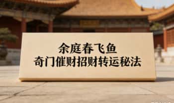 余庭春飞鱼《奇门催财招财转运秘法》教材4本.PDF电子版