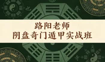 路阳老师《阴盘奇门遁甲实战班》教学视频44集+课件91本