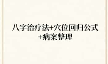 《八字治疗法+穴位回归公式+病案整理》211页.PDF电子版