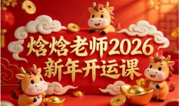 焓焓老师《2026新年开运课》18节视频+2节音频