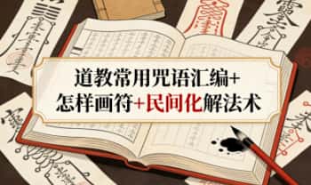 《道教常用咒语汇编+怎样画符+民间化解法术》178页.PDF电子版
