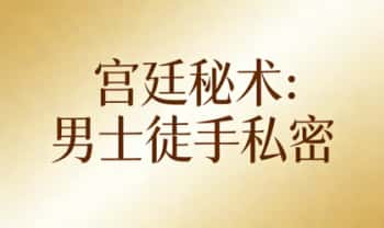 《宫廷秘术 男士徒手私密》视频课8集