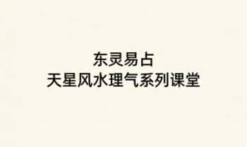 东灵易占《天星风水理气系列课堂》2019中级班–配文字资料