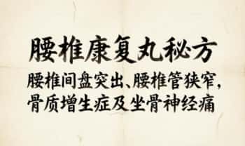 秘方《腰椎康复丸》电子文档