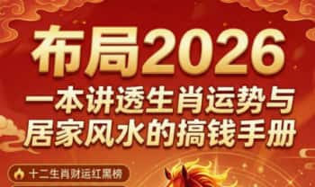 《布局2026：一本讲透生肖运势与居家风水的搞钱手册》135页.PDF电子版