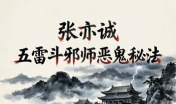 张亦诚《五雷斗邪师恶鬼秘法》视频+文档