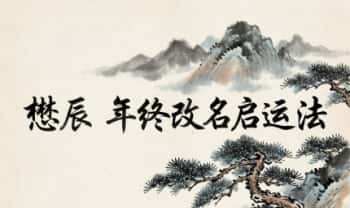 懋辰《年终改名启运法》视频+课件笔记