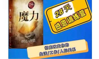 《28天感恩训练营 唤醒生命中的神奇力量》35集视频课