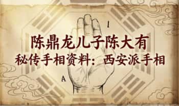 陈鼎龙儿子陈大有《西安派手相》秘传手相资料 125页.PDF电子版