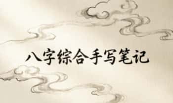 《八字综合手写笔记》138页.pdf 电子版
