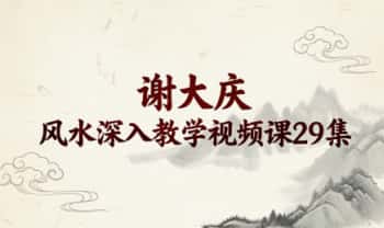 谢大庆《风水深入教学》视频课29集