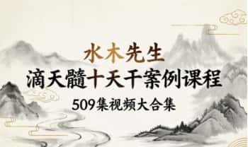 水木先生《滴天髓十天干案例课程》509集视频大合集