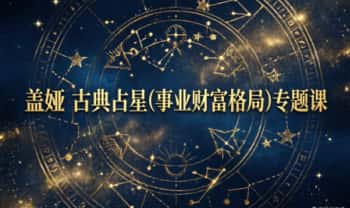 盖娅《古典占星(事业财富格局)专题课》4集视频