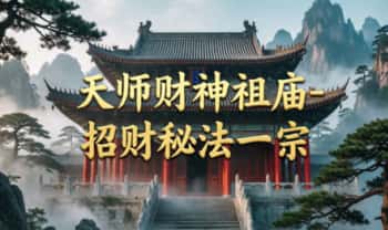 梁三书道人《天师财神祖庙- 招财秘法一宗》音频+文档