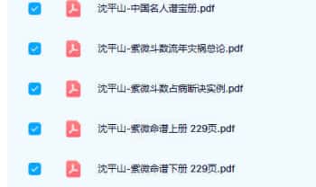 台湾名师沈平山 紫微斗数合集5本.PDF电子版