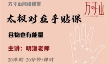 方寸山 明澄老师《太极对应手贴课》20节音频课