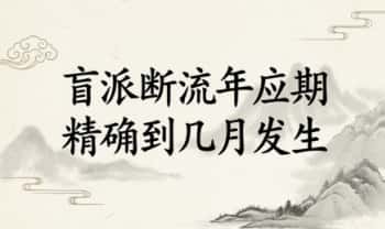 《盲派断流年应期，精确到几月发生》24页.PDF电子版