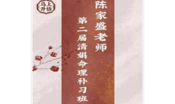 杨清娟弟子陈家盛《第二届盲派清娟命理补习班》492页.PDF电子版